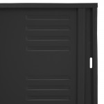 Locker metálico dual chico - 4 puertas negro